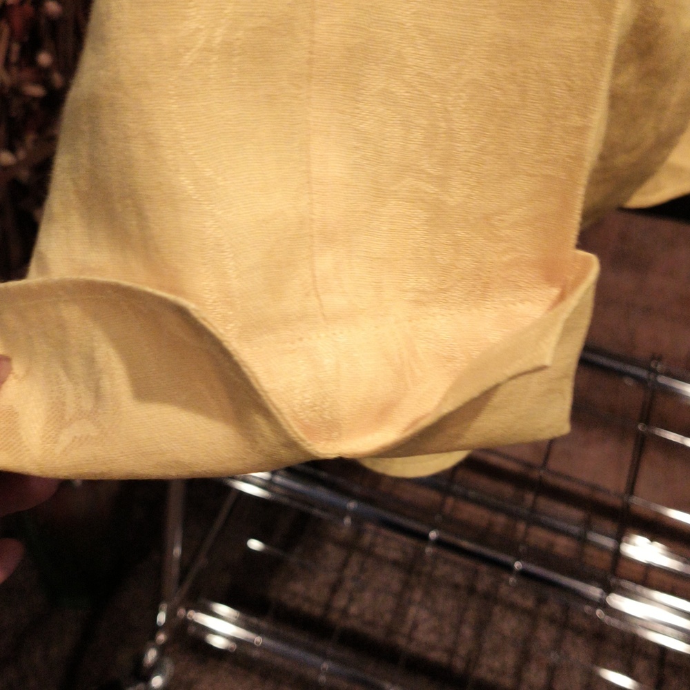 FINAL PRICE NWOT Jones New York Collection 100% Linen Gold Light Jacket - Picture 5 of 10